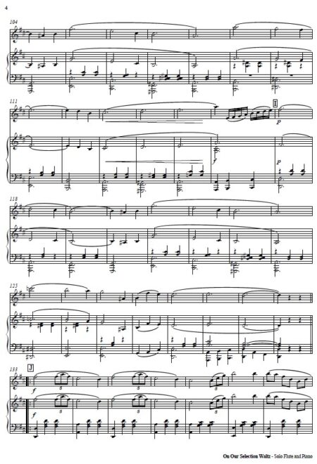 387 On Our Selection Solo Flute and Piano SAMPLE page 04