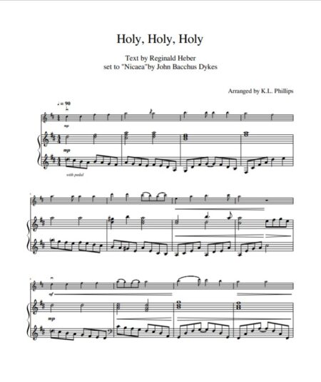 Holy Holy Holy Sample pg 1 piano