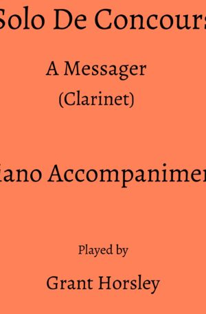 Messager: Solo De Concours (Clarinet)- Piano accompaniment track (MP3)