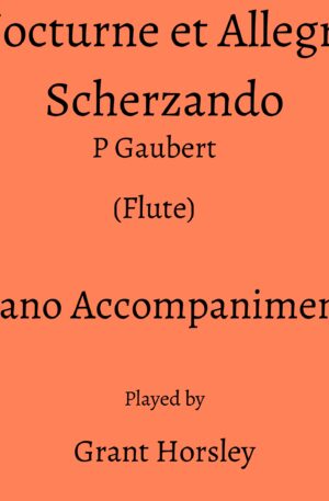Gaubert: Nocturne et Allegro Scherzando-(Flute) Piano accompaniment track (MP3)