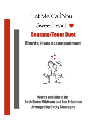 Let Me Call You Sweetheart (Chords, Piano Accompaniment) for SA, ST, TB Duet