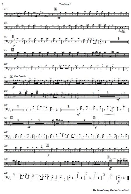 275 The Home Coming March Concert Band SAMPLE page 06