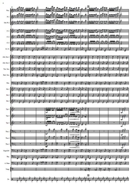 275 The Home Coming March Concert Band SAMPLE page 04