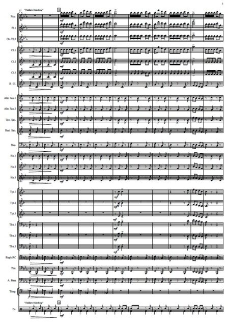 275 The Home Coming March Concert Band SAMPLE page 03
