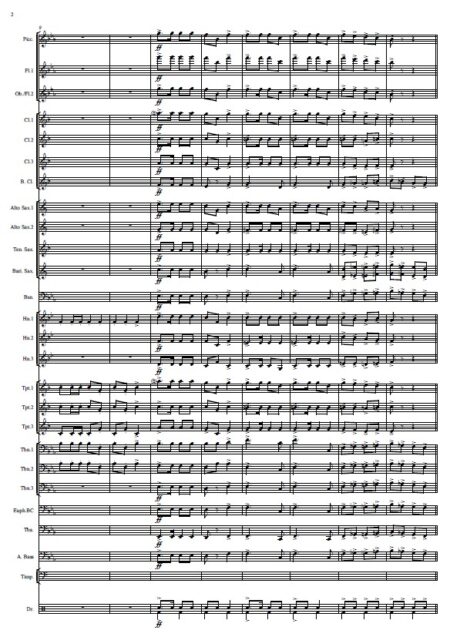 275 The Home Coming March Concert Band SAMPLE page 02