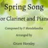 Spring song clarinet and piano