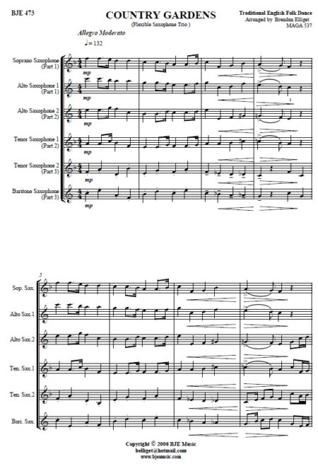 473 Flexible Saxophone Trio SAMPLE page 01