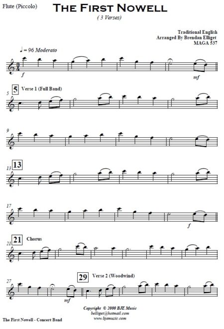 014 v3 The First Nowell Concert Band 2020 SAMPLE page 05