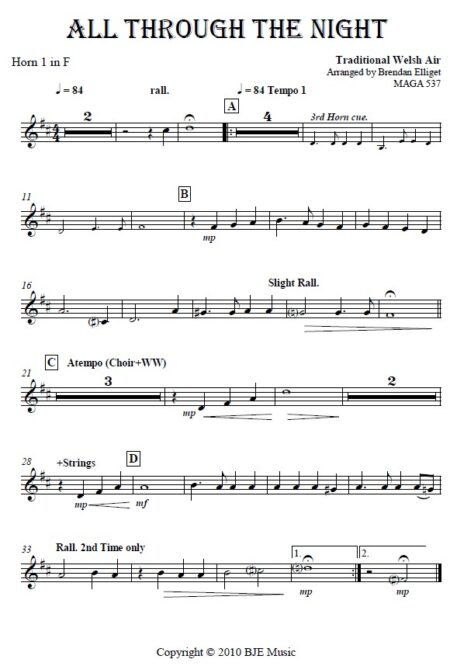 021 All Through the Night Orchestra SATB Choir SAMPLE page 06