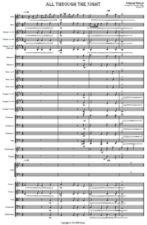 All Through The Night – Orchestra with SATB Choir