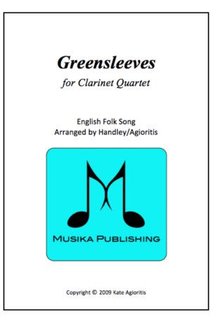Greensleeves (What Child Is This?) – Jazz Arrangement for Clarinet Quartet