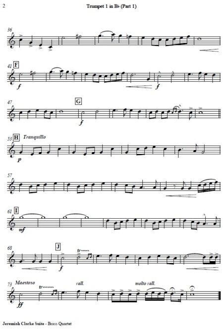 311 Jeremiah Clarke Suite No 1 Brass Quartet SAMPLE page 05