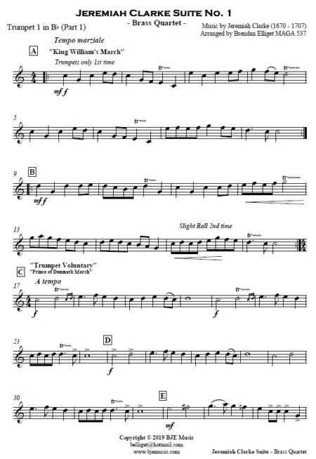 311 Jeremiah Clarke Suite No 1 Brass Quartet SAMPLE page 04