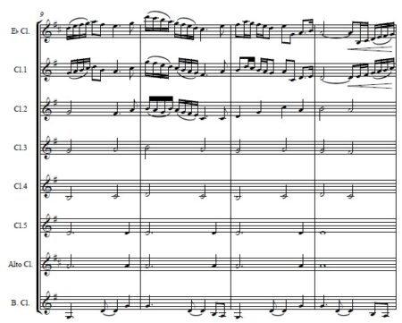 256 Butterflies Clarinet Choir SAMPLE page 03