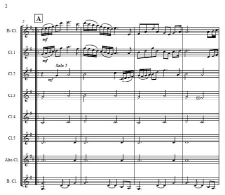256 Butterflies Clarinet Choir SAMPLE page 02