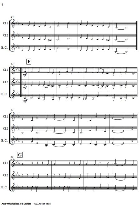 171 As I Was Going To Derby Clarinet Trio SAMPLE page 04