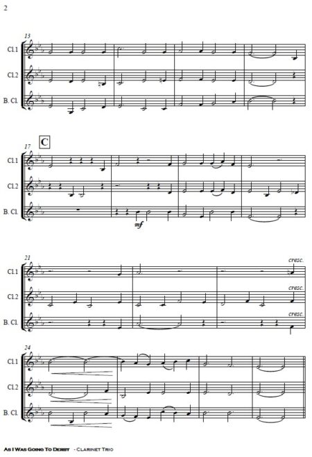 171 As I Was Going To Derby Clarinet Trio SAMPLE page 02