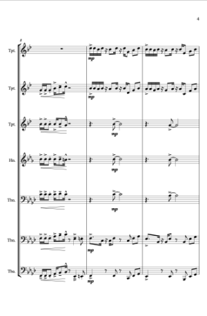 Drunken Sailor – Jazz Arrangement for Brass Ensemble