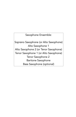 Drunken Sailor – Jazz Arrangement for Saxophone Ensemble