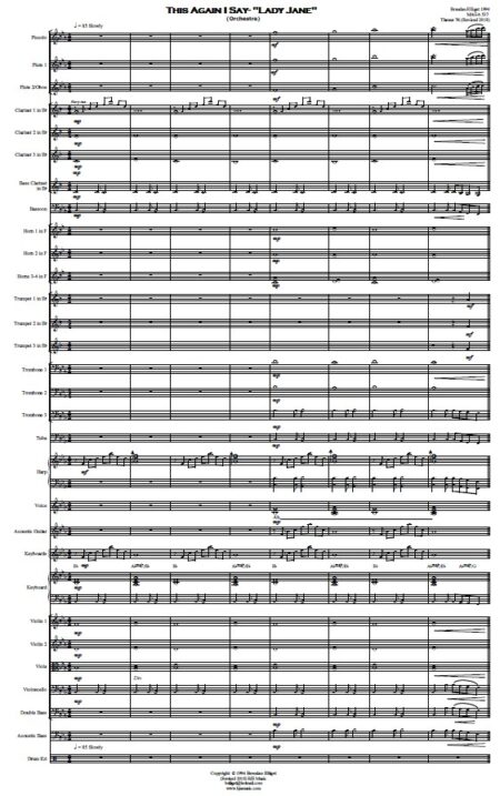 393 Lady Jane Orchestra SAMPLE page 01