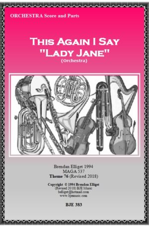 This Again I Say – “Lady Jane” – Orchestra
