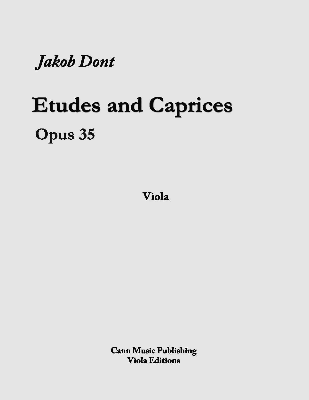 Jakob dont berkley 24 etudes and caprices for the violin