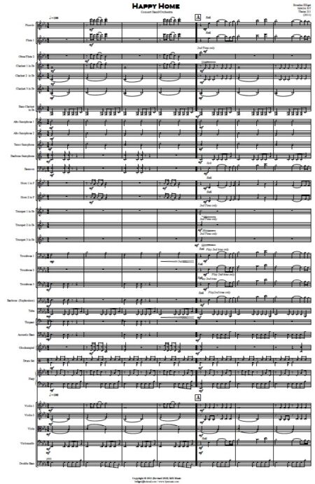 323 Happy Home CB Orchestra SAMPLE page 01