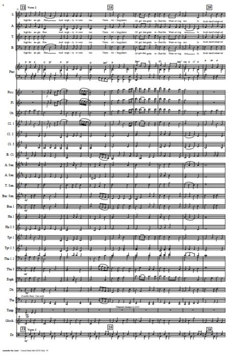 034 Australia Our Land CB with SATB Choir SAMPLE page 04