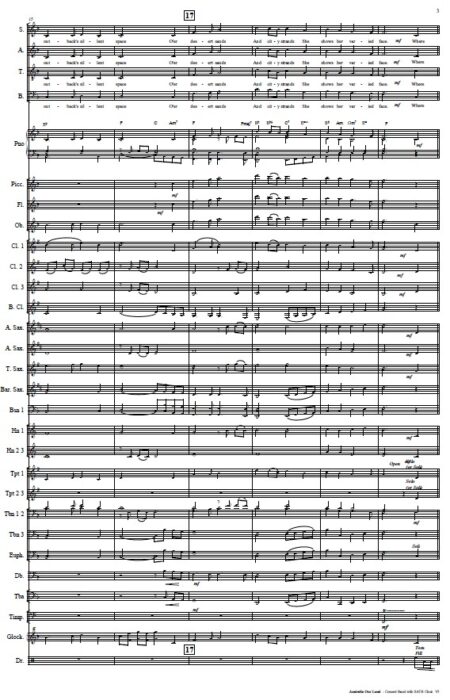 034 Australia Our Land CB with SATB Choir SAMPLE page 03