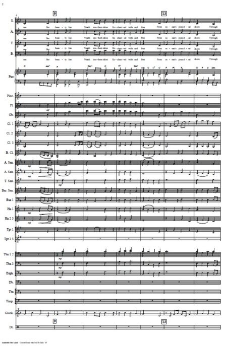 034 Australia Our Land CB with SATB Choir SAMPLE page 02
