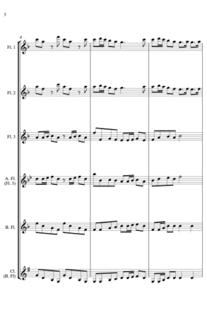 La Rejouissance (Handel) – for Flute Quartet