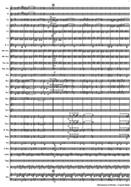 197 Georgias Horn Horn solo and Concert Band SAMPLE page 04