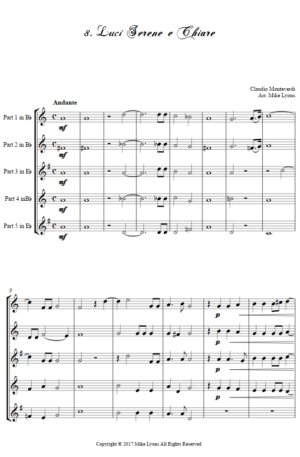 Flexi Quintet – Monteverdi, 4th Book of Madrigals – 08. Luci serene e chiare