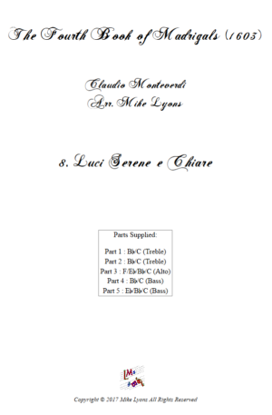 Flexi Quintet – Monteverdi, 4th Book of Madrigals – 08. Luci serene e chiare