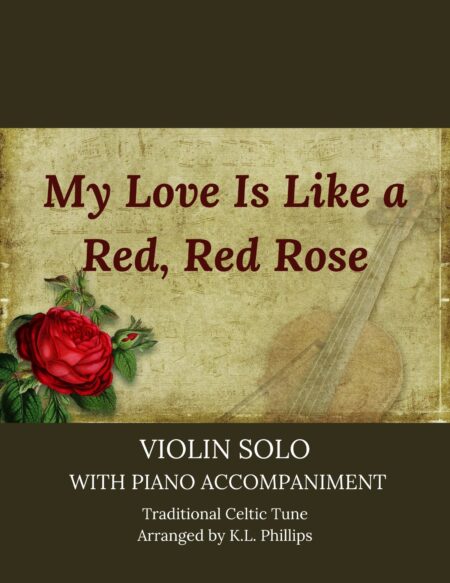 My Love Is Like a Red, Red Rose - Celtic Violin Solo with Piano Accompaniment cover