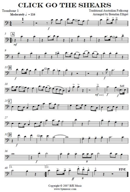 032 Click Go The Shears Concert Band SAMPLE page 06