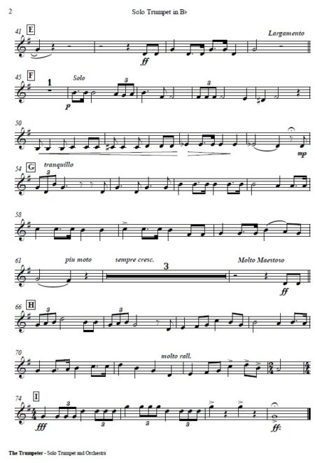 444 The Trumpeter Solo Trumpet and Orchestra SAMPLE page 08