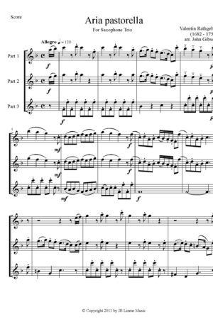 Shepherdess Song for Saxophone Trio