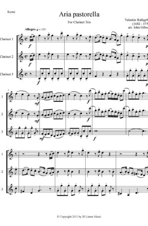 Shepherdess Song for Clarinet Trio