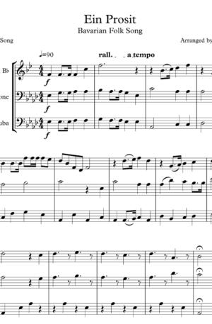Ein Prosit, for Brass Trio
