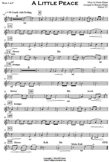 005 A Little Peace Concert Band SAMPLE page 06