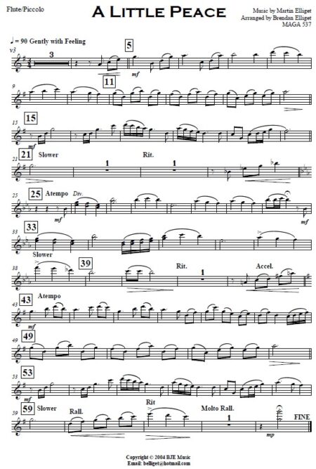 005 A Little Peace Concert Band SAMPLE page 05