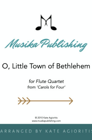 O Little Town of Bethlehem – Flute Quartet