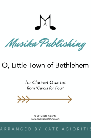 O Little Town of Bethlehem – Clarinet Quartet