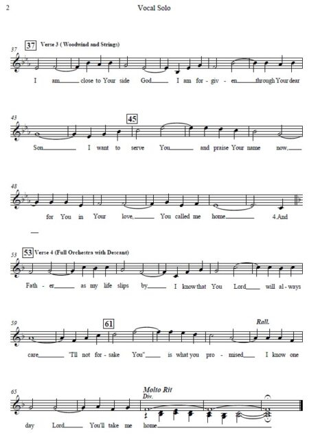 242 Homecoming Hymn Orchestra with Vocal SAMPLE page 05