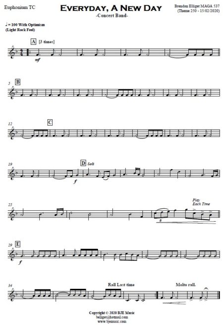 452 Everyday A New Day Concert Band SAMPLE page 06
