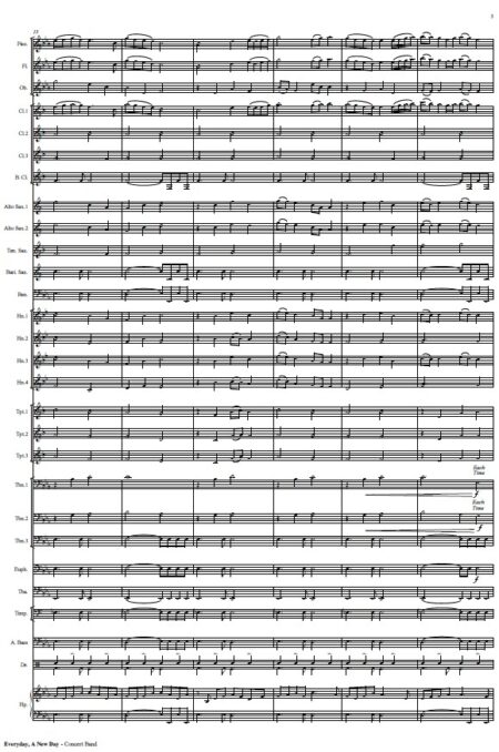 452 Everyday A New Day Concert Band SAMPLE page 03