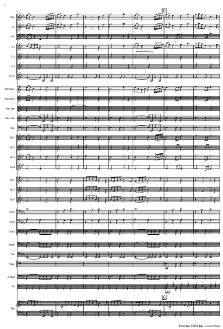 452 Everyday A New Day Concert Band SAMPLE page 02