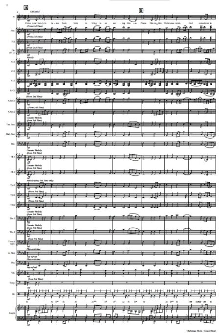294 Christmas Morn Concert Band SAMPLE page 02