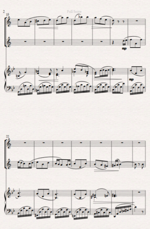 “Sunflowers” Clarinet Duet and Piano- Intermediate